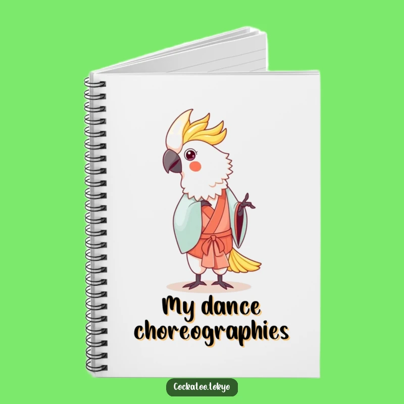 Funny Kawaii Cockatoo Dance Notebook: Journal for Graceful Ideas